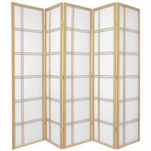 5 Panel Cross Room Divider Screen
